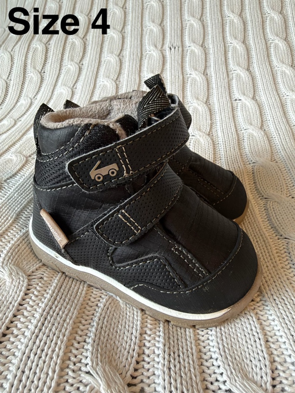 See Kai Run Atlas III Baby Toddler Boots Sz 4 EUC Winter Shoes Walker Hike Snow
